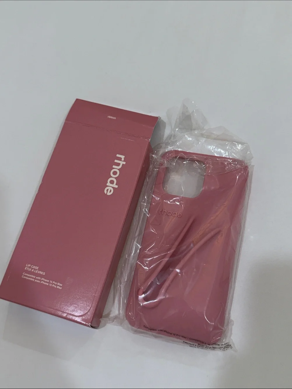 RHODE iphone 15 pro max Pink Silicone iPhone Case!